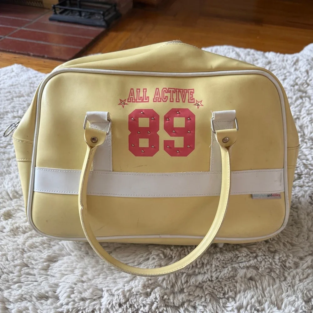 Vintage Mary-Kate and Ashley Olsen Bowling Bag Y2K Active 89 Satchel Athletic